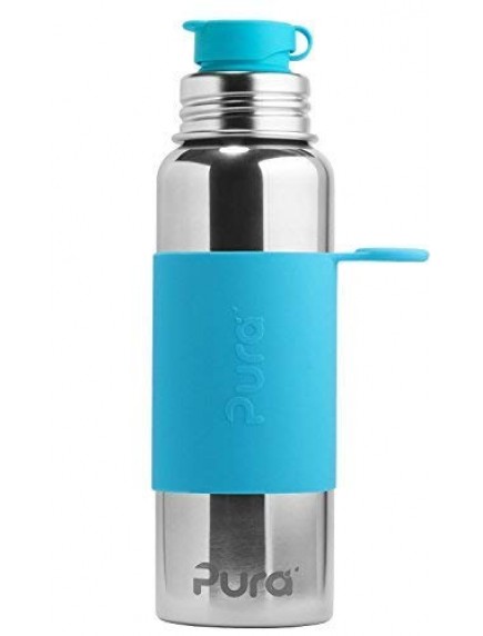 Pura Kiki Steel Water Sport Bottle 28oz/850ml Aqua