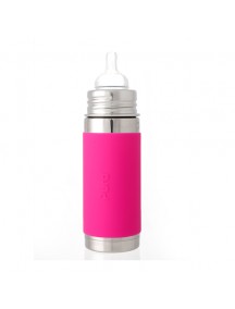 Pura kiki Feeding Insulated steel bottle 9oz/260ml Pink