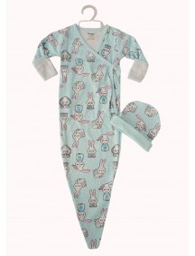 Snooze Baby New Born (0-3 months) Suit and Cocoon-Blue